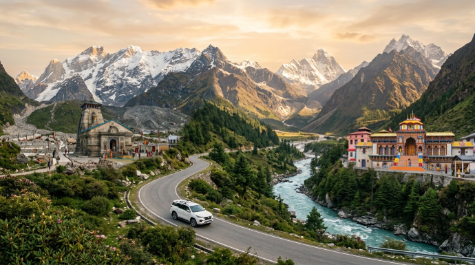 We provide the best taxi service for Char Dham char dham is a popular spritual place Book char dham taxi with us at affordable prices